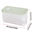 thumbnail image 4 of facefd Egg Storage Box 20 Grids Egg Storage Container Double Layer Plastic Egg Holder Egg Tray Container with Lid light green Type2, 4 of 6