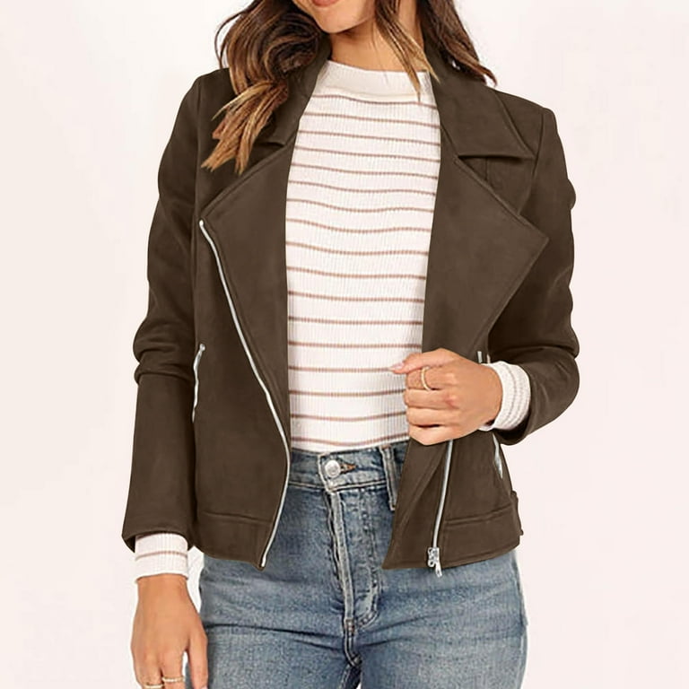 Linen biker shop jacket womens