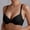 #0470-Black, variant on Women's Wireframe Demi Cup Contour Bra, Lightly Lined Elastic Fit, Breathable Everyday , Versatile Basic Underwear for Relaxed Lifestyle Gift