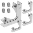 thumbnail image 1 of 4 abrazaderas de vidrio en ángulo para muebles, para barandilla y valla., 1 of 7