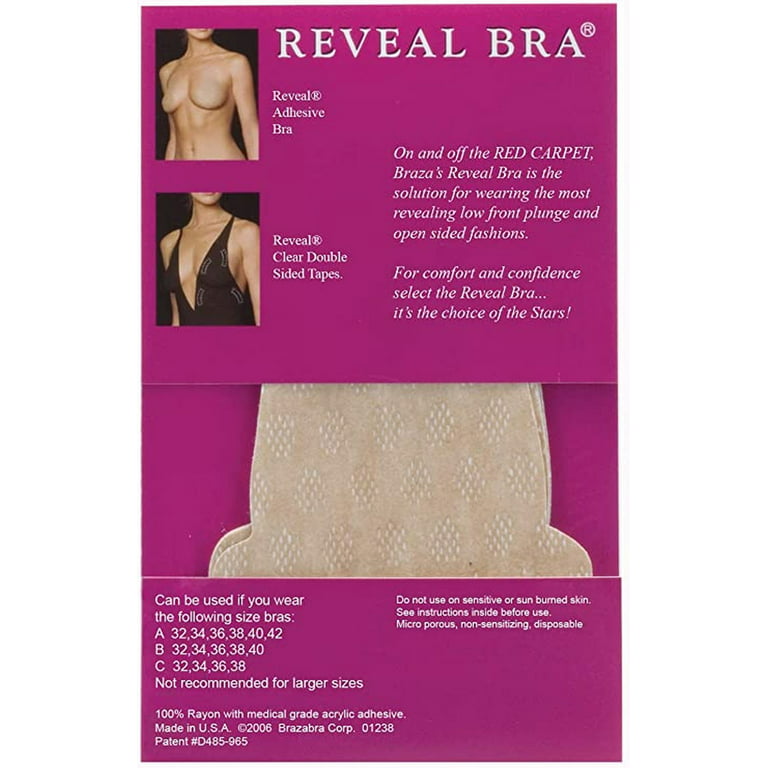 Braza Bra Womens Reveal Adhesive Bra 5-Pack Style-1005 