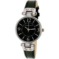 thumbnail image 1 of Anne Klein pour Femmes 10-9443BKBK Montre de Mode en Cuir Noir à Quartz, 1 of 3