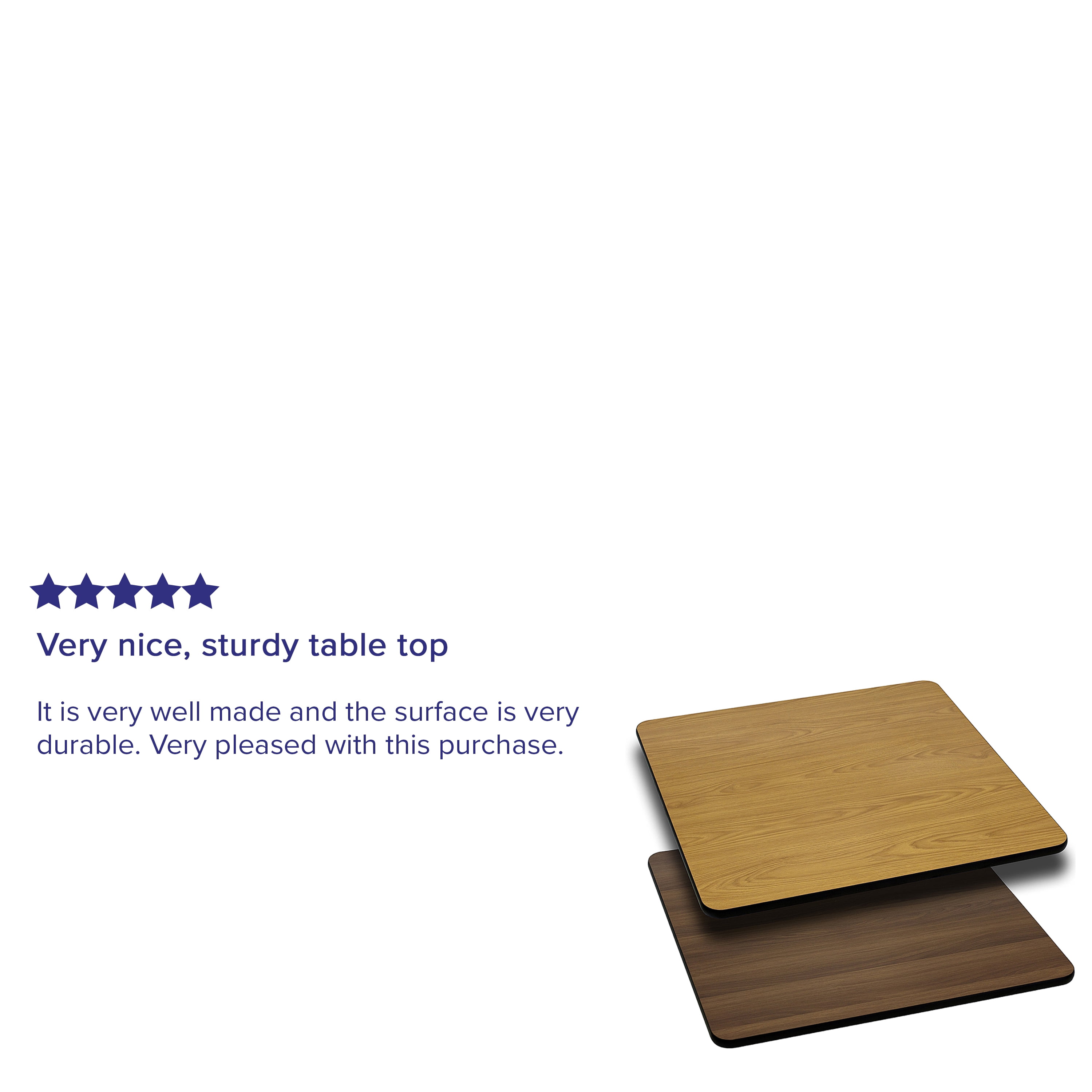 Flash Furniture 24-Inch Round Table Top with Natural or Walnut Reversible Laminate Top Flash Furniture 24-Inch Round Table Top with Natural or Walnut Reversible Laminate Top