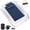 Dark Blue & White, variant on 63 inch Inflatable Air Bed with Built-in Safety Sides, Portable Blow-up Mattress with Electric Pump for Travel, Home, Camping and Sleepovers, Grey and White