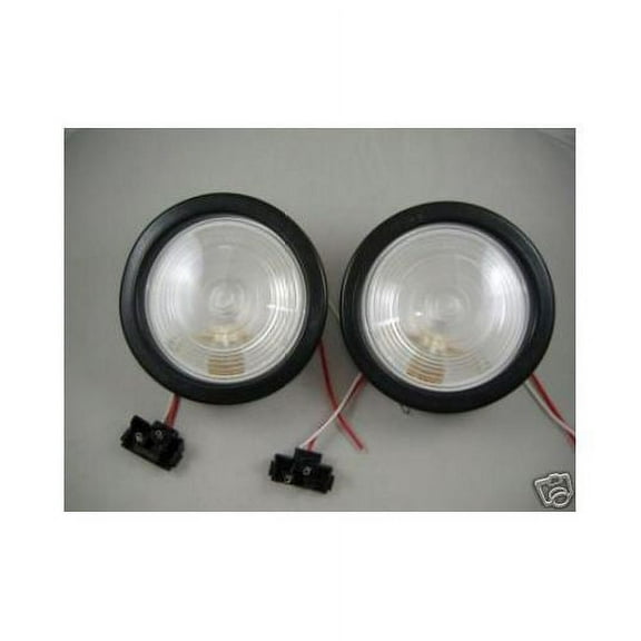 Clear White 4" Round RV Truck Trailer Reverse Back Up Light Kits