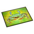 thumbnail image 1 of "Caroline's Treasures Tapete de cangrejo azul verde brillante para interiores o exteriores, 24" x 36 ", multicolor" Caroline's Treasures 8357JMAT, 1 of 1