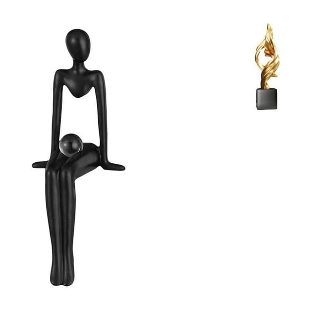 Figura de pensador abstracto,Figura de pensador abstracto de resina,estatua,escultura,Estatua de arte abstracto,Estatua de arte abstracto Escultura de resina moderna,Colección creativa de