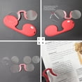 thumbnail image 3 of NONOR-gafas de lectura de bolsillo para hombres y mujeres, Clip de Nariz de silicona, gafas de lectura redondas TR portátiles sin marco, 3 of 4