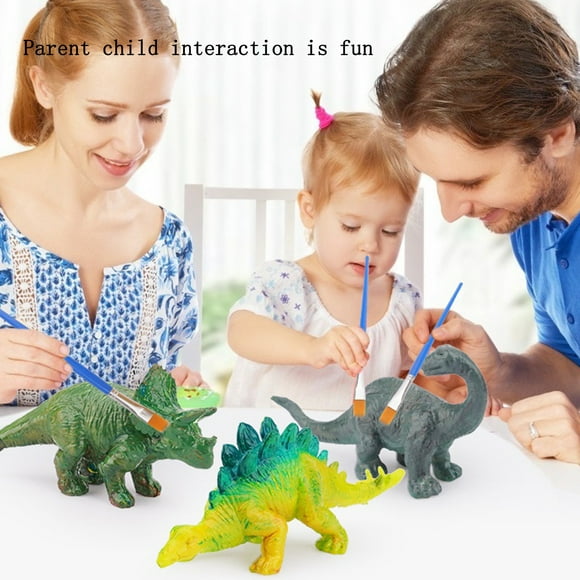 Cameland Kids Toys DIY Graffiti Dinosaur 3D Dinosaur Painted Experiment Manual Coloring Dinosaur Toy