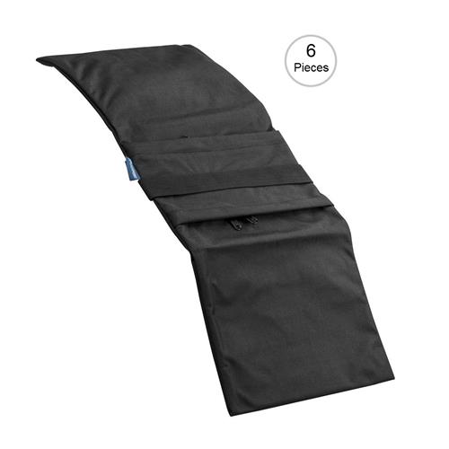 Water-Resistant Cordura Nylon Flashpoint Empty Saddle Sandbag 27 lb Capacity, Blue /& Black Stripes