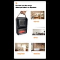 thumbnail image 4 of Flame Heater Heating Stove Home Bathroom Hot Fan Bedroom Fireplace Simulation Flame Warm Fan, 4 of 9