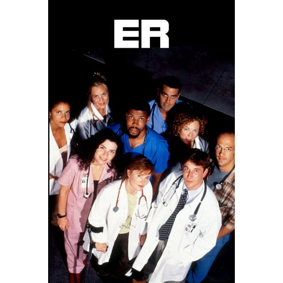 Er Poster George Clooney 16x24 Poster Medium Art Poster 16x24 Square Adults Western Graphic