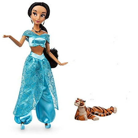Disney Aladdin Princess Jasmine Classic 11.5" Doll with 4" Lying Rajah Raja Tiger Pet Figure