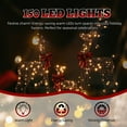 thumbnail image 3 of 4FT Pre-Lit Christmas Reindeer Family Decoration Set w/ Warm White LEDs, Brown Rattan Wrapped Buck, Doe & Fawn, Indoor & Outdoor Holiday Décor, 3 of 8