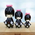 thumbnail image 3 of 3 Piezas Muñecas Japonesas Decoraciones Adornos Coleccionables Regalo Muñecas Figura para Juguetes Cumpleaños Decoración Del Hogar Negro Macarena muñecas japonesas, 3 of 8