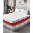 thumbnail image 4 of Abstract Bed Skirt Red Grey Gradient Modern Art Bed Skirts King Size 16 Inch Drop, Wrap Around Dust Ruffle&nbsp;Bedskirt with Adjustable Elastic Belt for Queen Size Beds, 4 of 7