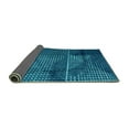 thumbnail image 2 of Ahgly Company Indoor Square Abstract Turquoise Blue Modern Area Rugs, 8' Square, 2 of 4