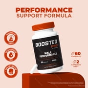 Boosted Pro Pills for Men, BoostedPro Dietary Supplement, Official Capsules for Maximum Blood Flow Support, Boost Pro Vitamins Health Reviews (60 Capsules)
