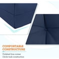 thumbnail image 3 of ZXNYH Tufted Outdoor/Indoor High Back Patio Chair Cushion, Set of 2, 44'' x 22'', Blue, 3 of 8