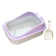 thumbnail image 4 of Esquirla Cat Litter Tray Cat Litter Container with High Side Open Top Pet Litter Tray, 4 of 8