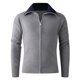 thumbnail image 5 of Ceisia Men's Slim-Fit Color-Blocked Zipper Knit Cardigan Multi-Solid for Spring Gift, 5 of 9