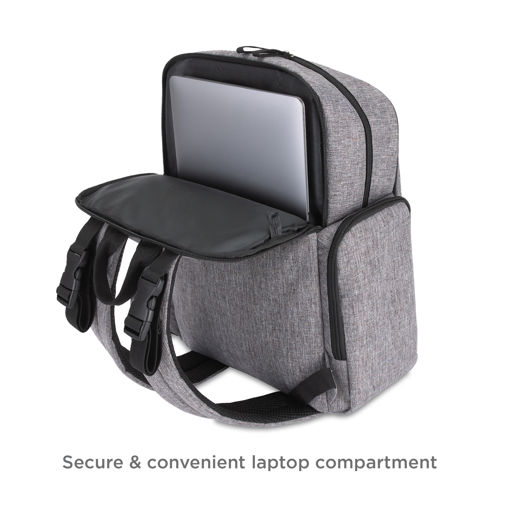 BB Gear Back Pack Diaper Bag, Grey, Infant and Toddler, Unisex