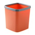 thumbnail image 3 of Small Trash Can with Lid, Mini Trash Can for Bathroom, Office and Bedroom, Small Bathroom Garbage Can with Swing Top, Compact Waste Basket for Desk, Dorm & Home, Orange - Xuniizn, 3 of 7