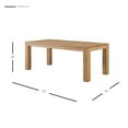 thumbnail image 2 of Bedford 75" Rect. Dining Table Square Legs, Brushed Smoke, 2 of 9