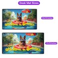 thumbnail image 5 of Hello Summer German Shepherd Pool Day on Watermelon Float Desk Mat Full Keyboard Mouse Pad Alsatian Dog Lover Gifts Large Mousepad - 13008, 5 of 5