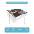 thumbnail image 5 of Blue Checkered Cabin Twin Size Down Alternative Comforter,Lightweight Comforter Quilt Bedding Set with Pillow Shams Farmhouse Forest Brown Buffalo Plaid All Seasons Bed Comforter Duvet Insert 68"x86", 5 of 7
