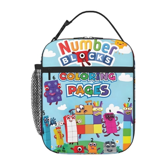 Numberblocks Reusable Lunch Box Portable Lunch Bag for Women Men Teen Work Office With Lunch Storage Bag