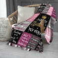 thumbnail image 4 of Birthday Gifts for Women Birthday Blanket, Queen Birthday Gifts for Wife, 60"x80" Happy Birthday to You Blanket Decorations, Happy Birthday Gifts for Her Friend Mom Sister Wife, 4 of 5