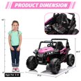 thumbnail image 3 of Yeshouse 12V niños montar en camión con Control remoto de los padres, coche eléctrico con suspensión de resor, luces Led, conexión inalámbrica, reproductor de música, 3 of 7