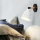 thumbnail image 1 of Xihbxyly Lámpara de Pared, Diseño Moderno de Hierro, Opciones de Color Blanco y Negro, Tamaño Compacto para Mesita de Noche o Pasillo, Fuente de Luz E27, Iluminación Elegante y Práctica, 9 Pulgadas,, 1 of 7