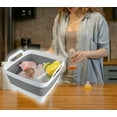 thumbnail image 6 of Collapsible Wash Basin with Drain Plug - 2.4 Gallon Foldable Kitchen Sink for Baby Bottles, RV Camping, Space-Saving Dish Tub (Gray), 6 of 8