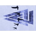 thumbnail image 1 of Ahgly Company Machine Washable Indoor Rectangle Transitional Lavender Blue Area Rugs, 5' x 7', 1 of 7