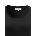thumbnail image 3 of Women's Basic Solid Round Neck Various Color Short Sleeve PlusSize Top, 3 of 3