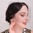 thumbnail image 4 of Minnieouse Diadema única de la malla del tocado elegante del ABS para el sombrero de moda del velo de la venda de los tocados de la malla de la Accesorio para el cabello, 4 of 6