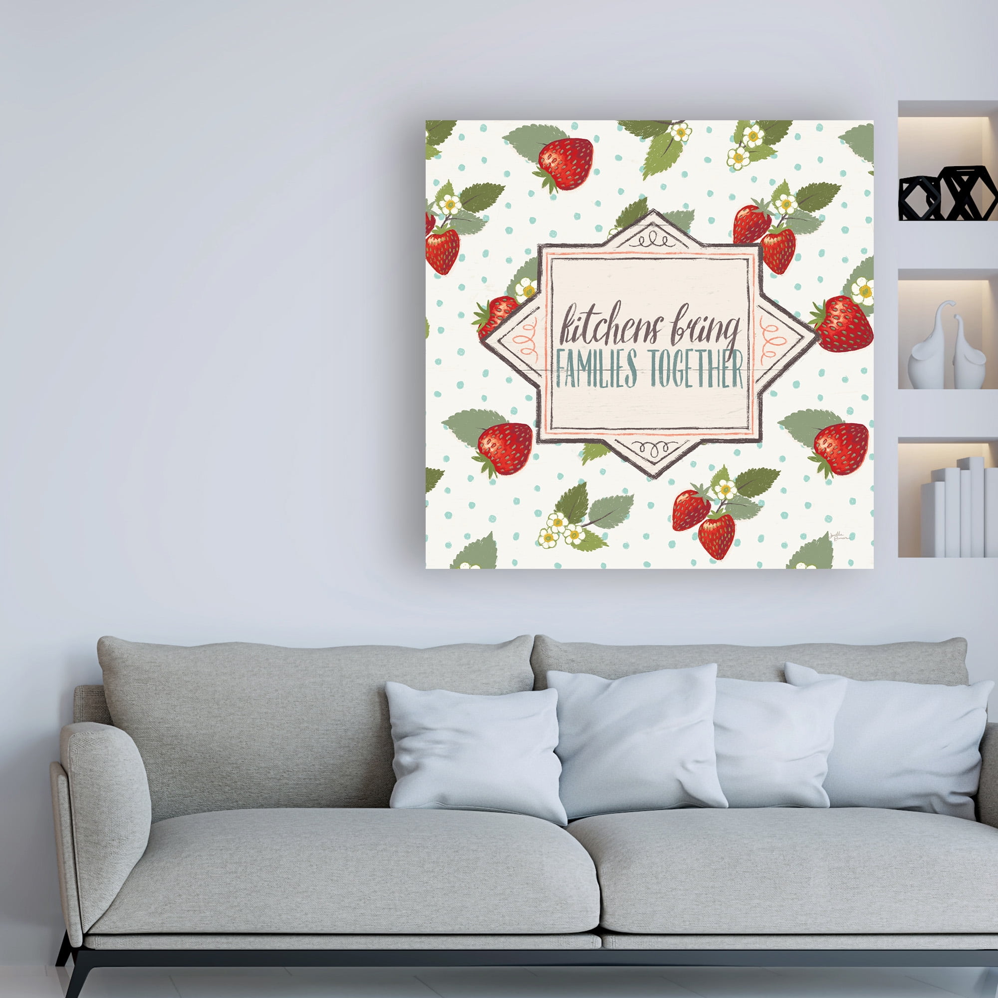 Trademark Fine Art 'Sweet Life IX White v2' Canvas Art by Janelle Penner