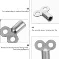 thumbnail image 2 of 4 Pieces Square Solid Aluminum Radiator Vent Wrench Exhaust Valve 5 × 5 mm, 2 of 5