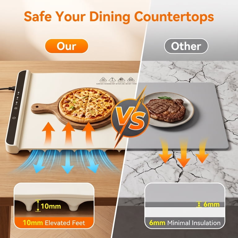 M Buder Electric Warming Tray, 3-Heat Settings photo 5