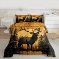 thumbnail image 2 of Homewish Wildlife Deer 2pcs Bedding Comforter Set For Kids Children Teens,Woodland Animal Twin Comforter Sets,Black Brown Breathable Bedding Set,Luxury Bedroom Decor,Reversible, 2 of 8