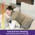 thumbnail image 5 of KEKOY Heating Pad for Back, Neck & Shoulders Pain Relief, Wearable Electric Heat Pad with Detachable Belt, 4 Heat Settings, 2-Hour Auto Shut-Off, Fast Heating, 24"x33", Gray, 5 of 12