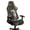 Cat Butterfly Floral Print, variant on SCRAWLGOD Frog Mushroom Stars Print Gaming Chair Cover Pack of 4, Breathable Computer Chair Cover with Armrest Covers Washable Slipcover for Rotating Chair with Elastic Band