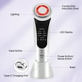 thumbnail image 5 of Facial Massager, Led Light Beauty Device, 7 in 1 Skin Care Tool with 7 LED Light Modes, 3 Level Vibration, 15min Timing for Skin Rejuvenation, Lifting, and Pore Cleansing, Pink, 5 of 10