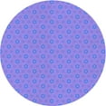 thumbnail image 1 of Ahgly Company Machine Washable Indoor Round Transitional Light Slate Blue Area Rugs, 7' Round, 1 of 7
