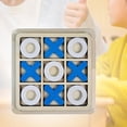 thumbnail image 6 of Kokiya Tic TAC Toe Board Game Coffee Table Decor Night Activity Unique Gifts for Adults blue white, 6 of 9