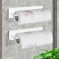 thumbnail image 5 of Blueek Iron Kitchen & Bathroom Towel Rack Set - 10 Inch - No-Drill Adhesive Mount, Durable Rust-Resistant Design,White, 5 of 6