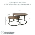 Nathan James Stella Round Modern Nesting Coffee Table Set of 2