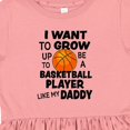 thumbnail image 4 of Inktastic I Want to Grow Up to Be a Basketball Player Like My Daddy Girls Toddler Dress, 4 of 5
